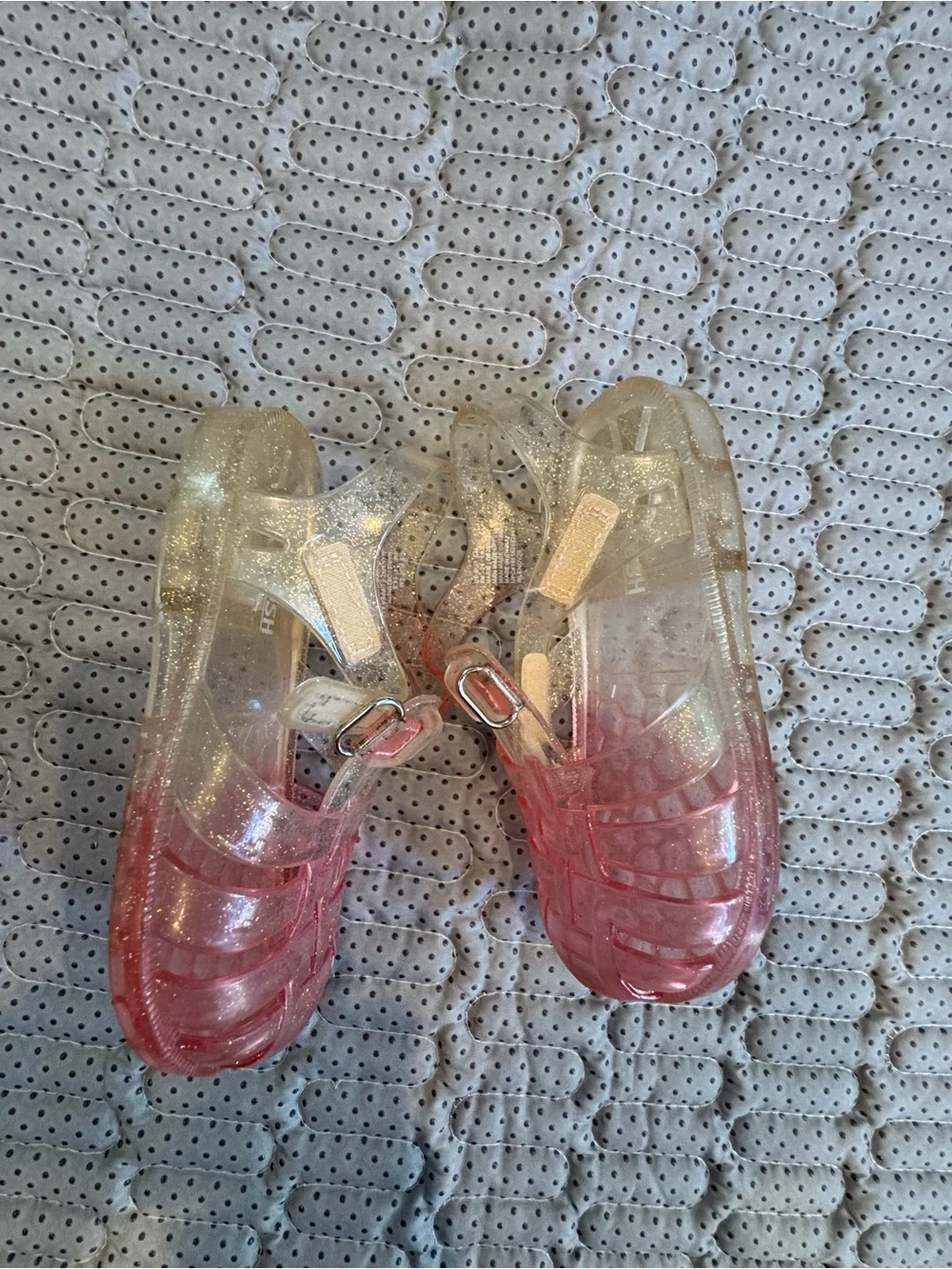 OshKosh B'gosh Pink Glitter Jelly Sandals